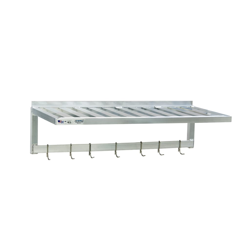 098-1123PR T-Bar Wall Mounted Shelf, 60"W x 20"D, Aluminum