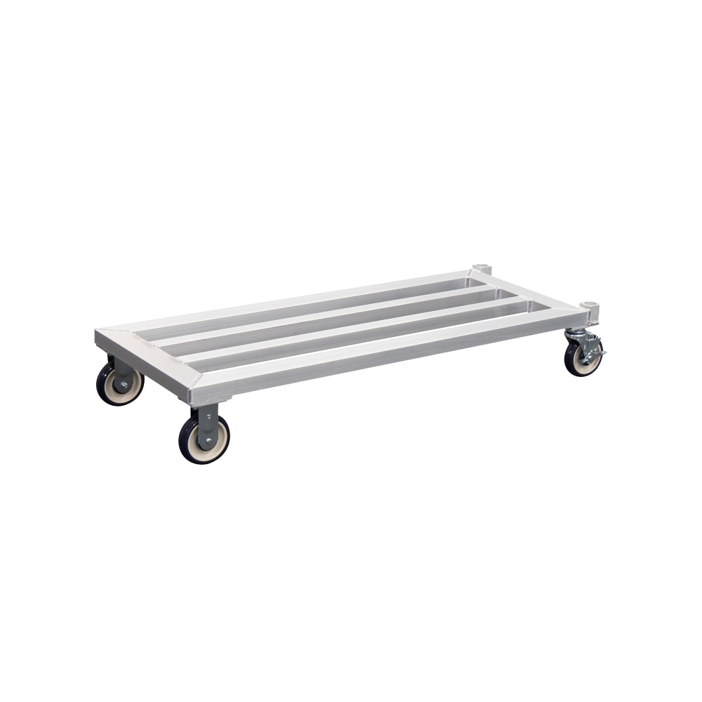 098-1204 37 3/4" Mobile Dunnage Rack w/ 1000 lb Capacity, Aluminum