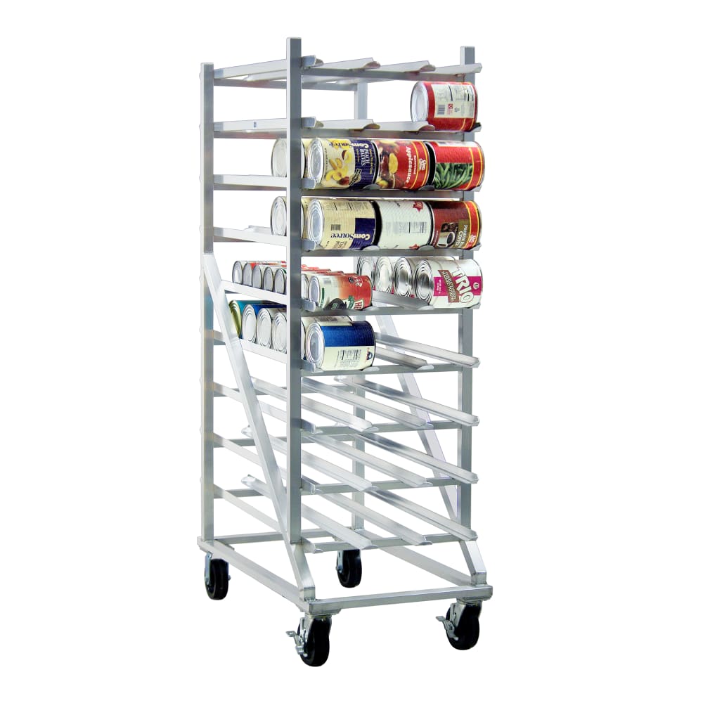 098-1256CK 77 1/4"H Mobile Can Rack w/ (216) #10 or (297) #5 Capacity
