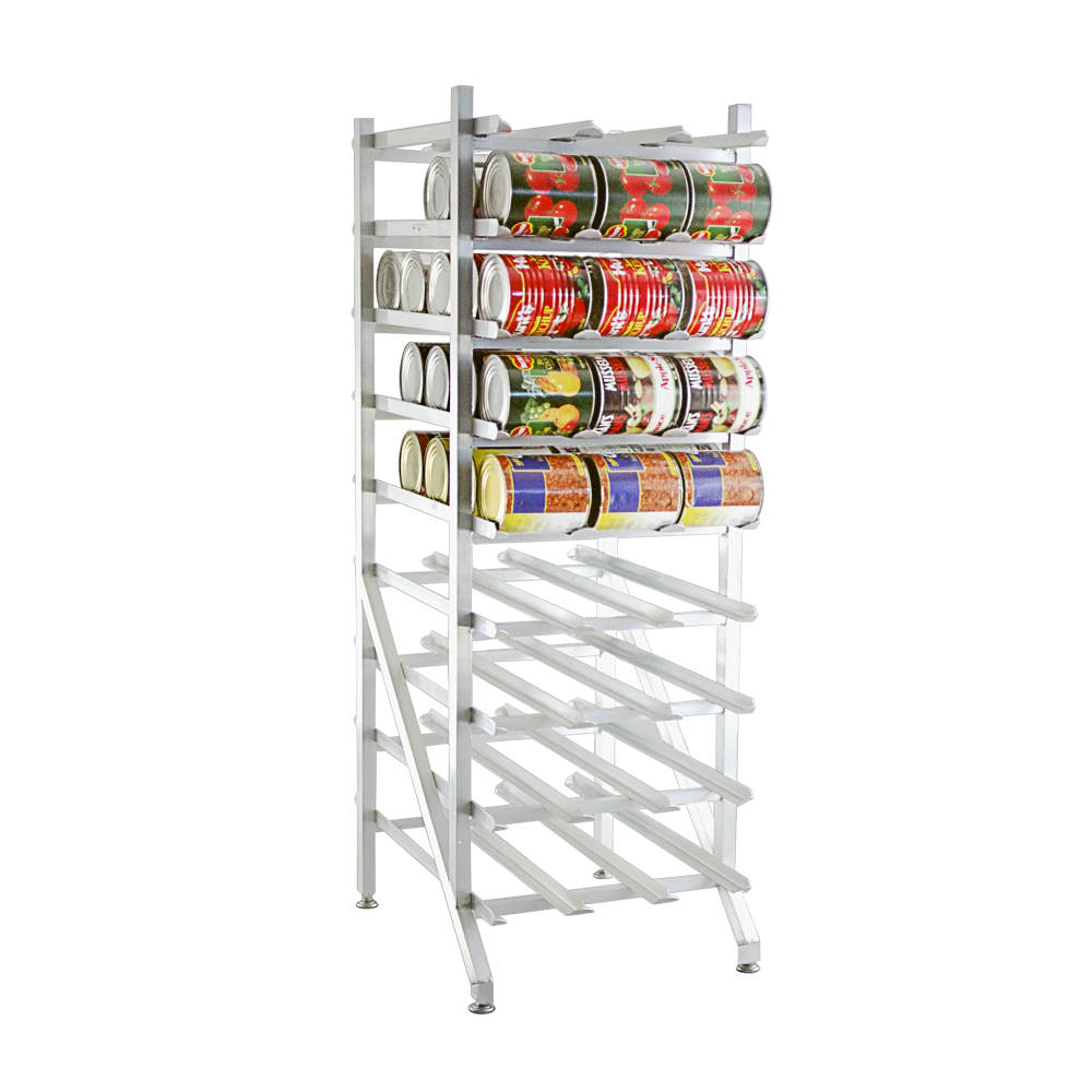 098-1250 71"H Stationary Can Rack w/ (162) #10 or (216) #5 Capacity, Adjustable Feet