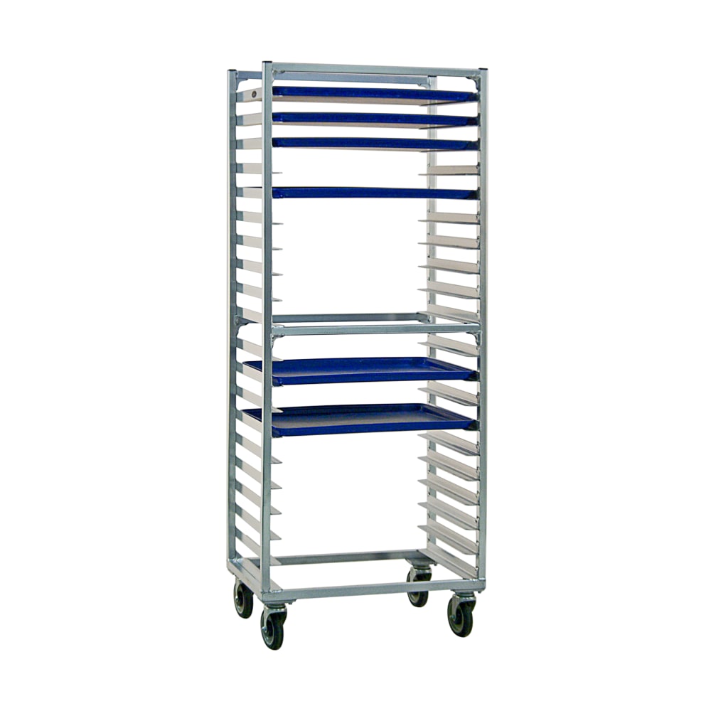 098-1331S 28 3/8"W 20 Sheet Pan Rack w/ 3" Bottom Load Slides