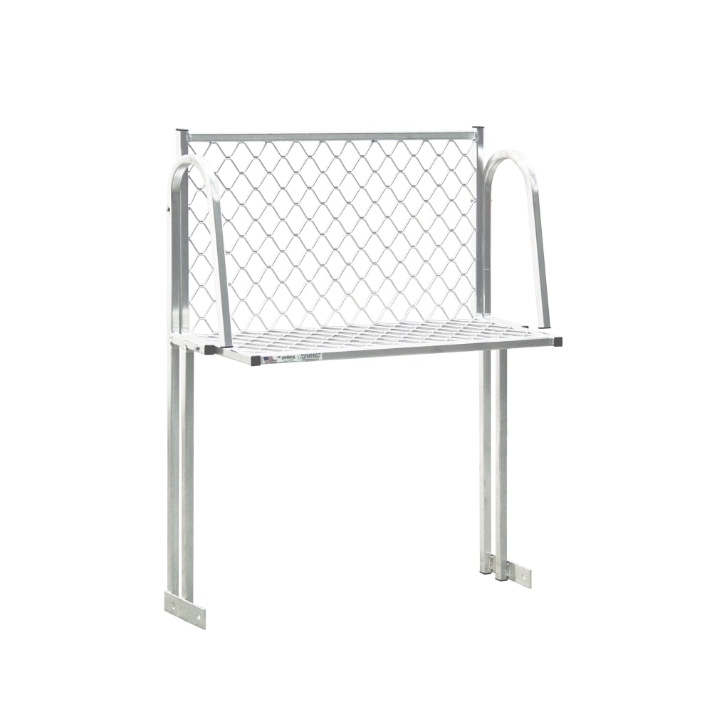 098-1374W Boat Rack Wall Mounted Shelf, 96"W x 15"D, Aluminum