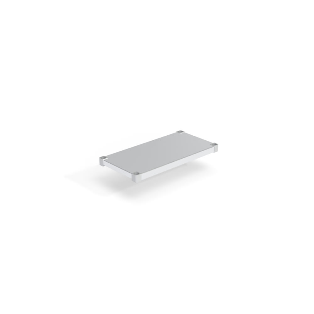 098-1530SB Aluminum Solid Shelf - 30"W x 15"D