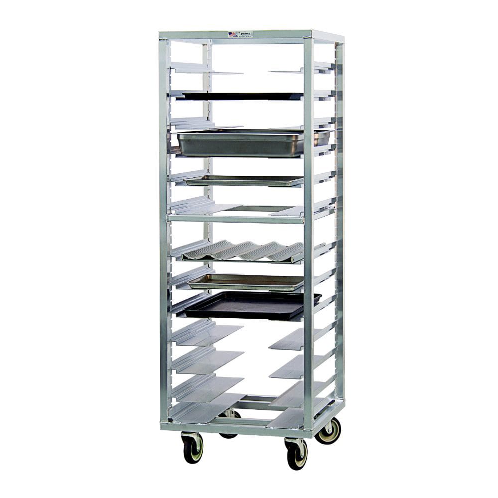 098-1655 24 1/2"W 13 Sheet Pan Rack w/ 4 1/2" Bottom Load Slides