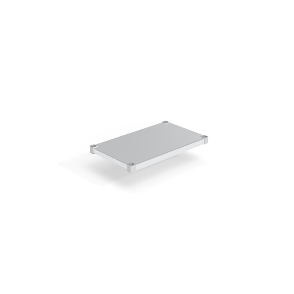 098-1830SB Aluminum Solid Shelf - 30"W x 18"D
