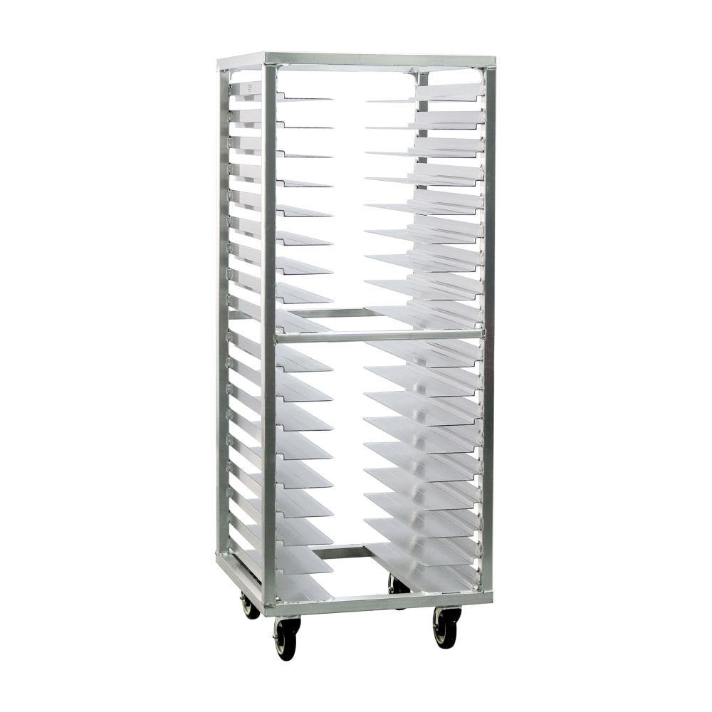 098-1637 24 1/2"W 18 Sheet Pan Rack w/ 3" Bottom Load Slides