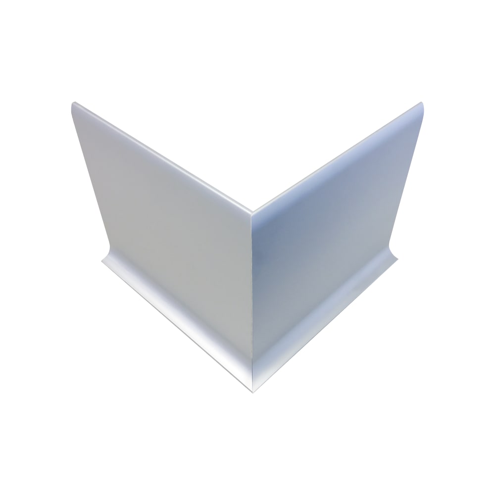 098-9790C Cove Baseboard - Outside Corner, 5"W x 5"H, Aluminum