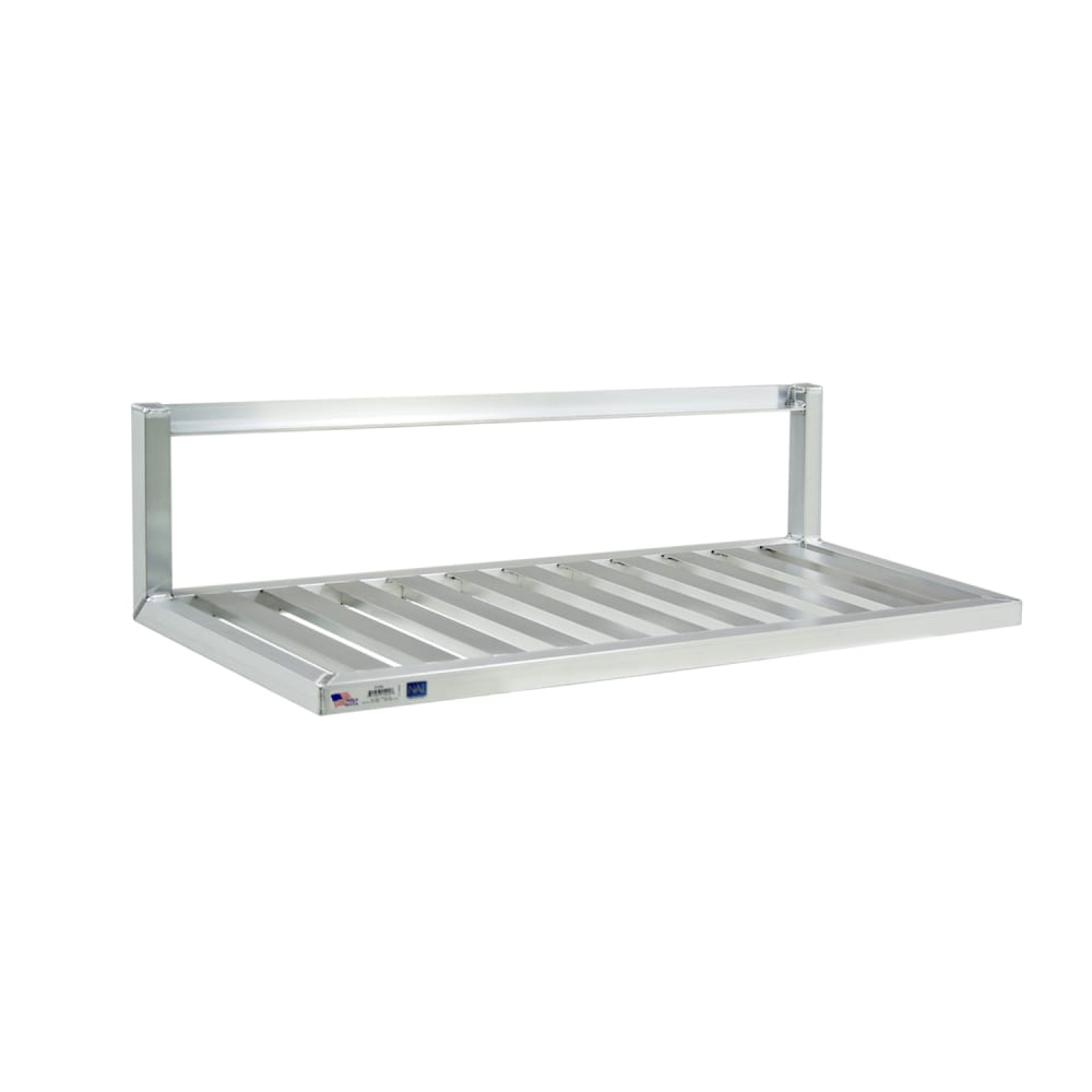 098-97286 T-Bar Wall Mounted Shelf, 48"W x 20"D, Aluminum