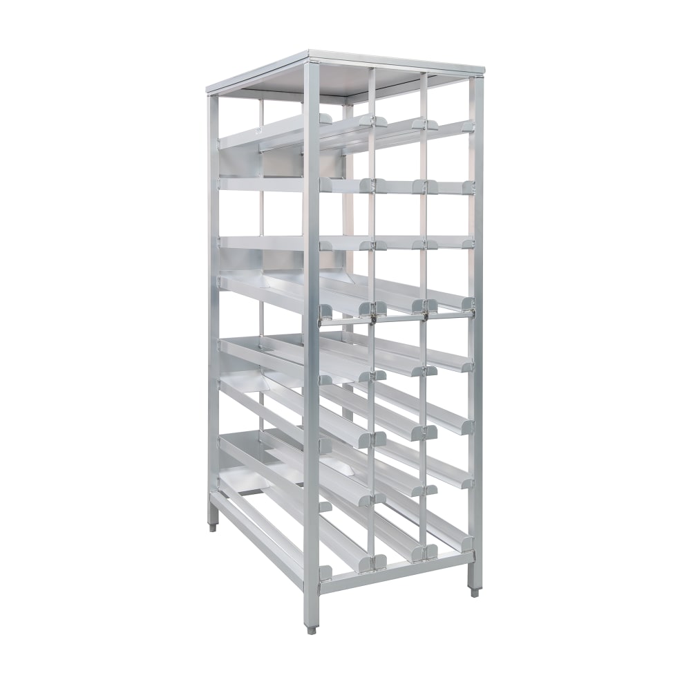 098-97294 79 1/2"H Stationary Can Rack w/ (156) #10 Capacity, Adjustable Feet