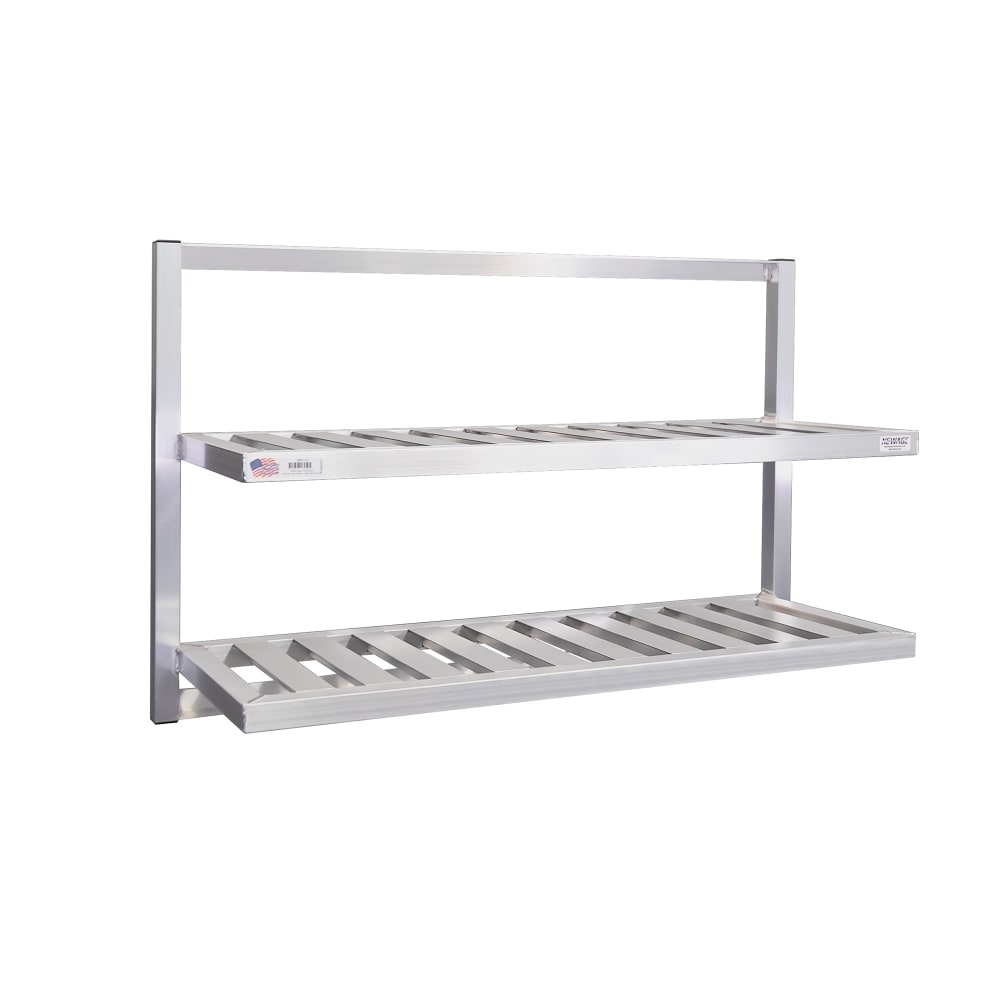 098-98213 T-Bar Wall Mounted Shelf, 48"W x 16"D, Aluminum