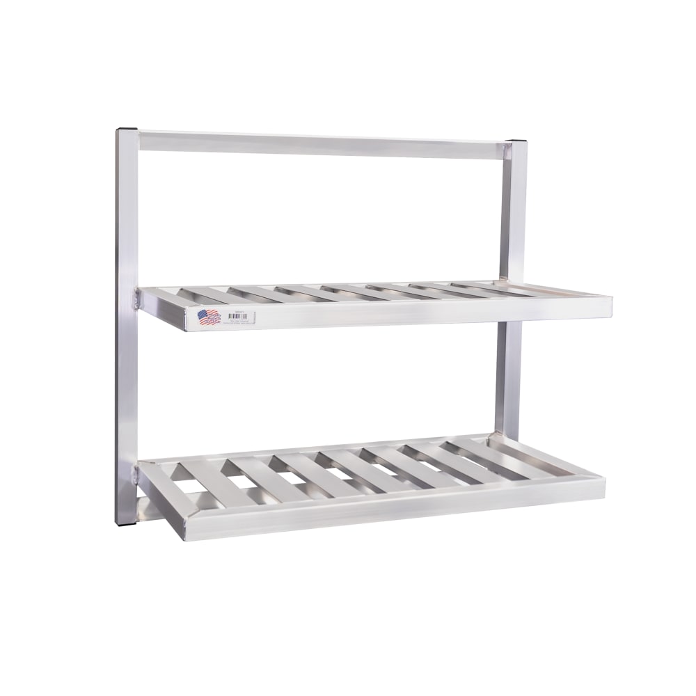 098-98301 T-Bar Wall Mounted Shelf, 36"W x 16"D, Aluminum