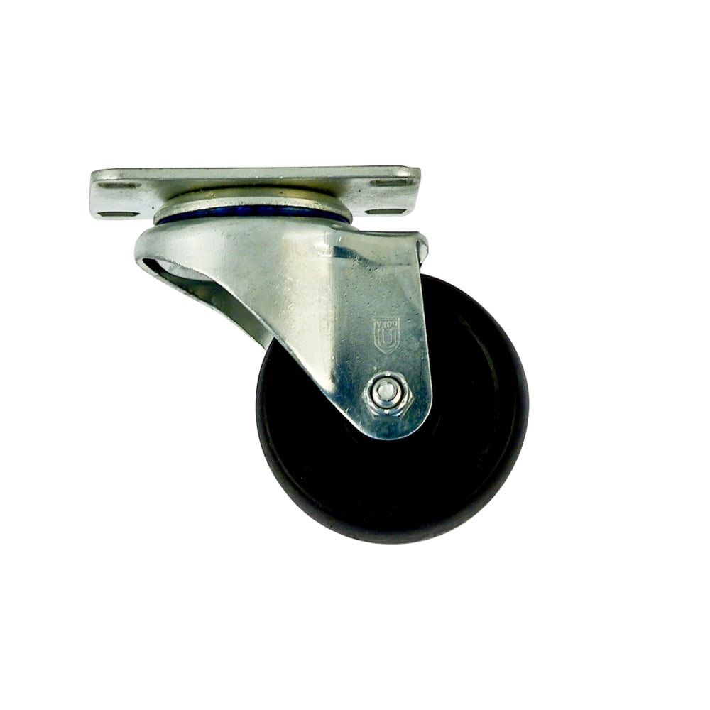 098-C410 Swivel Plate Caster w/ 3" Diameter & 275 lb Capacity, Polyolefin Wheel Tread