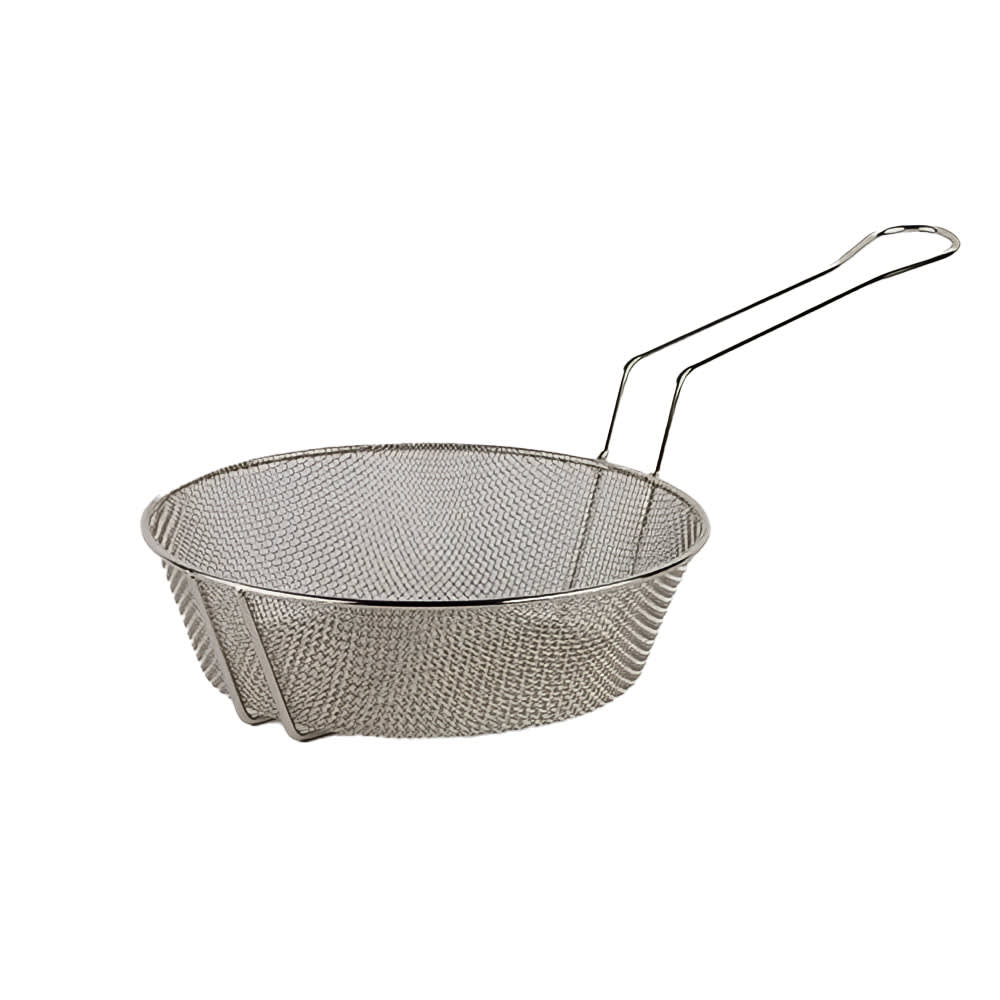 166-CBF12 12" Culinary Basket w/ Handle, Fine Mesh, Steel