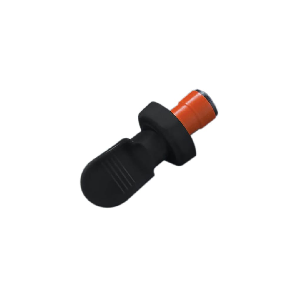 166-EBSS312 Plastic Bottle Stopper - 1 1/4"D x 2 5/8"H, Black