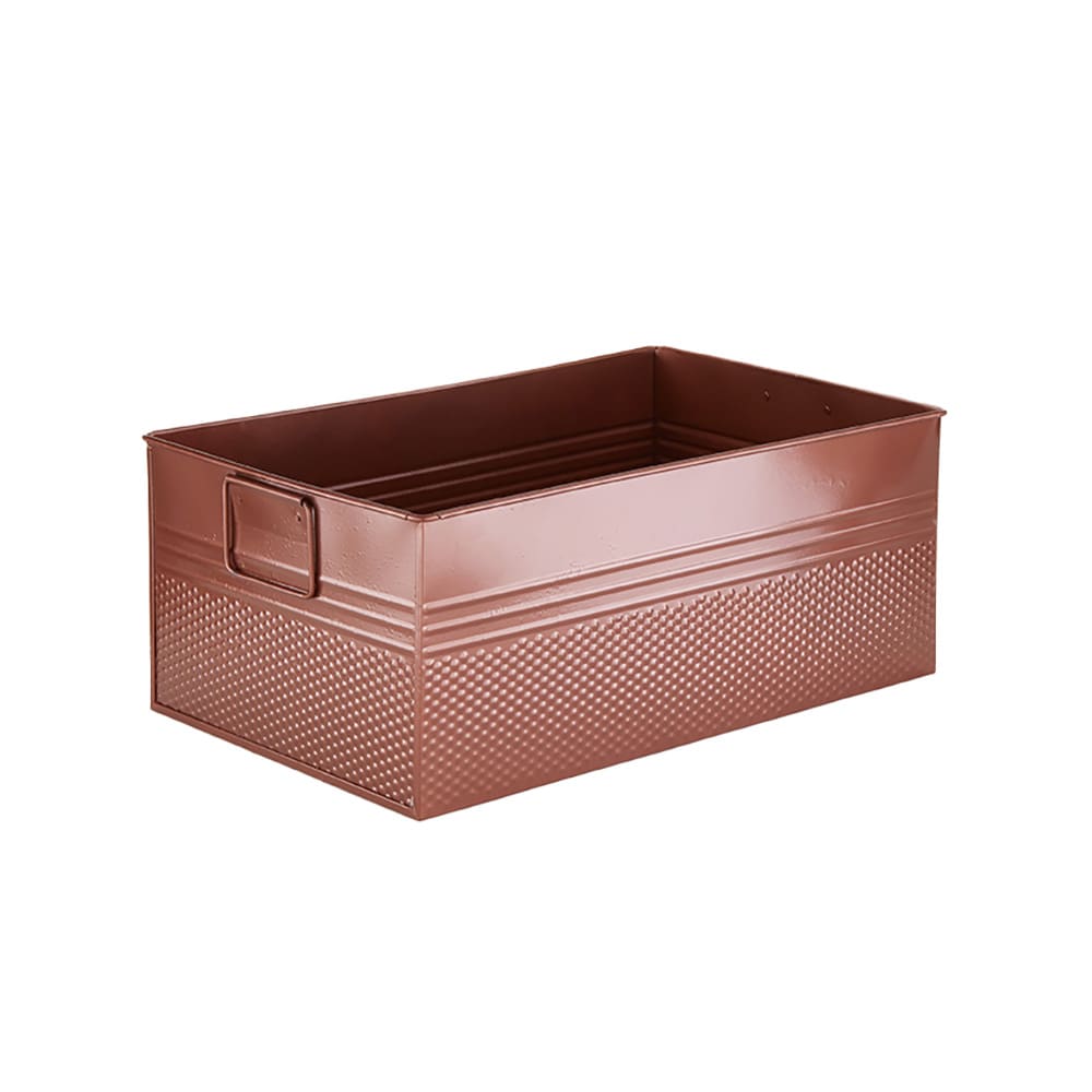 166-BEV1220 Rectangular Cooling Tub - 20 1/2"L x 12 1/2"W x 8"H, Copper
