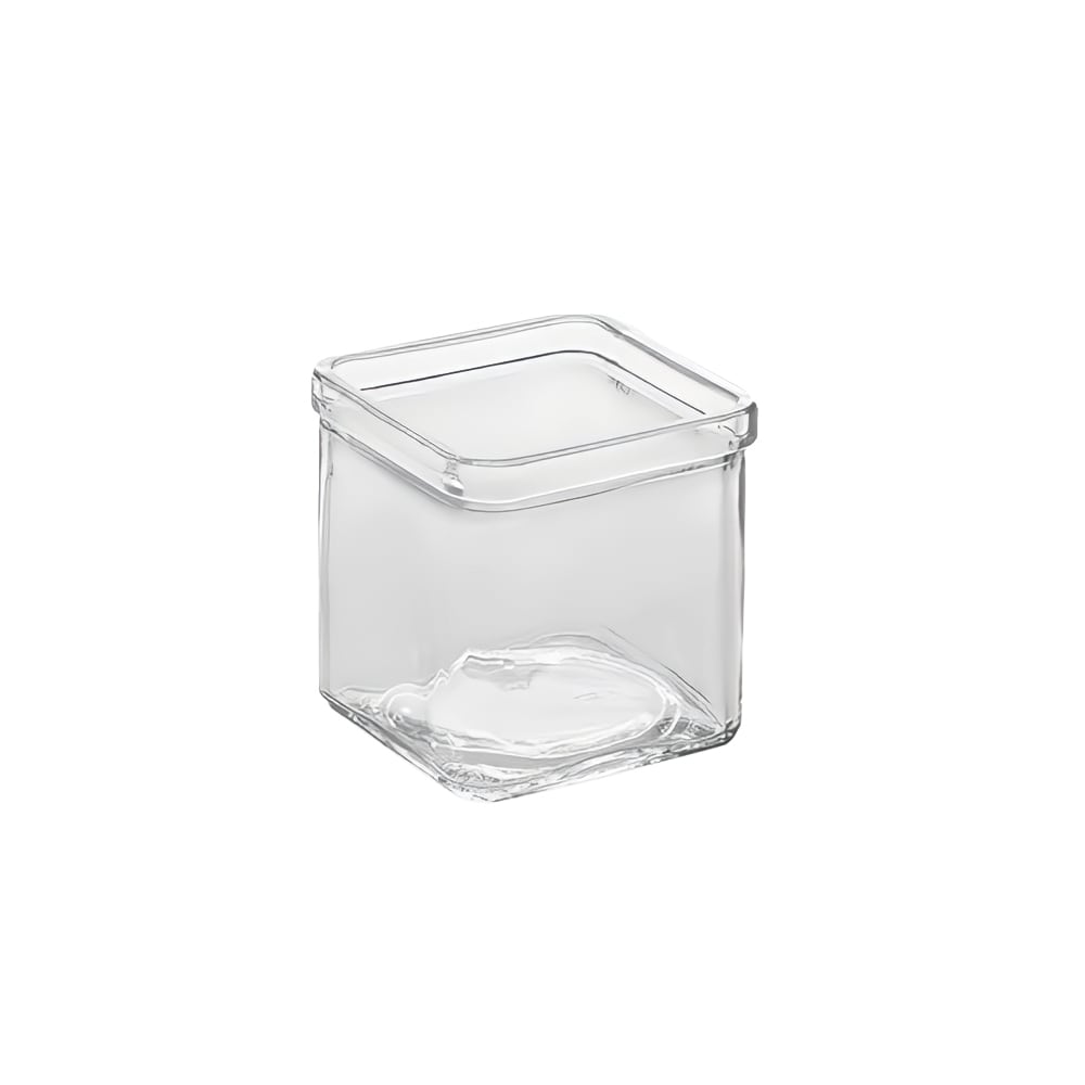 166-GJ8 8 oz Square Glass Jar