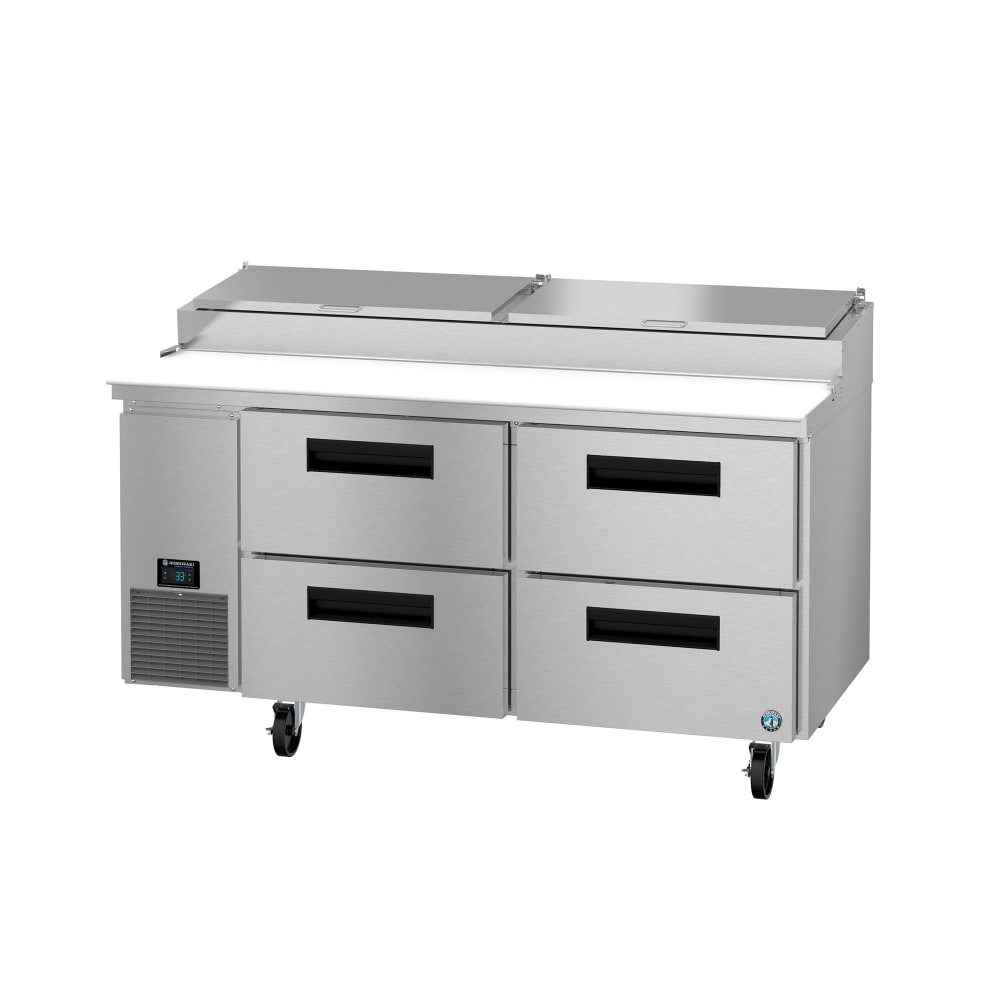 440-PR67BD4 67" Steelheart Pizza Prep Table w/ Refrigerated Base, 115v
