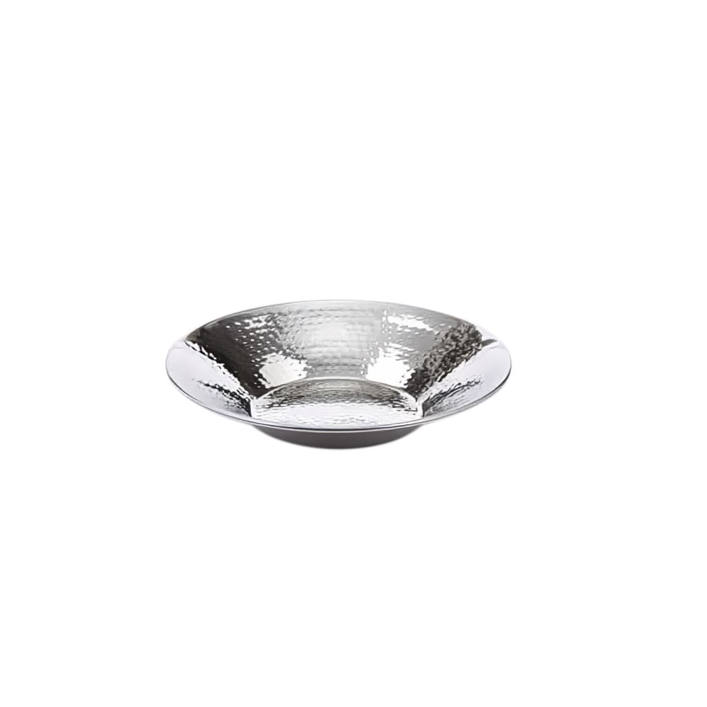166-HMRD08 8 1/2" Round Bowl, Hammered, Stainless