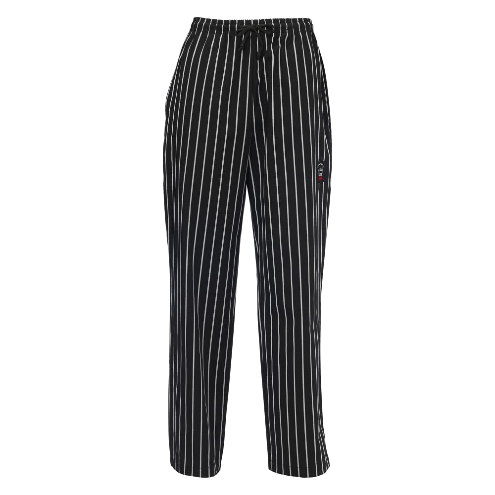080-UNF3CL Large Signature Chef™ Relaxed Fit Chef Pants - Chalkstripe, Poly-Cotton