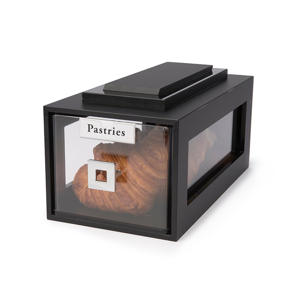 209-BD111 Block Frame Bakery Drawer - Black Bamboo Frame