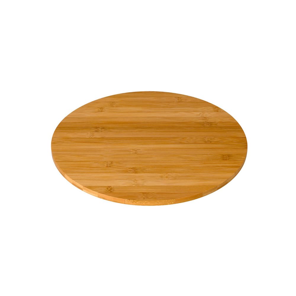 209-BP400 14" Round Display Platter - Bamboo, Natural Finish