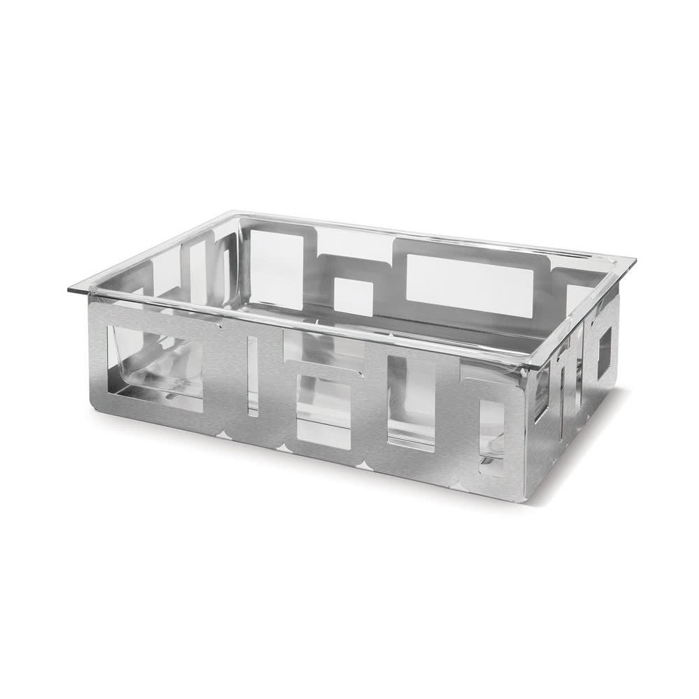 209-D62577C Rectangular Ice Tub - 21x13x6" Acrylic/Stainless