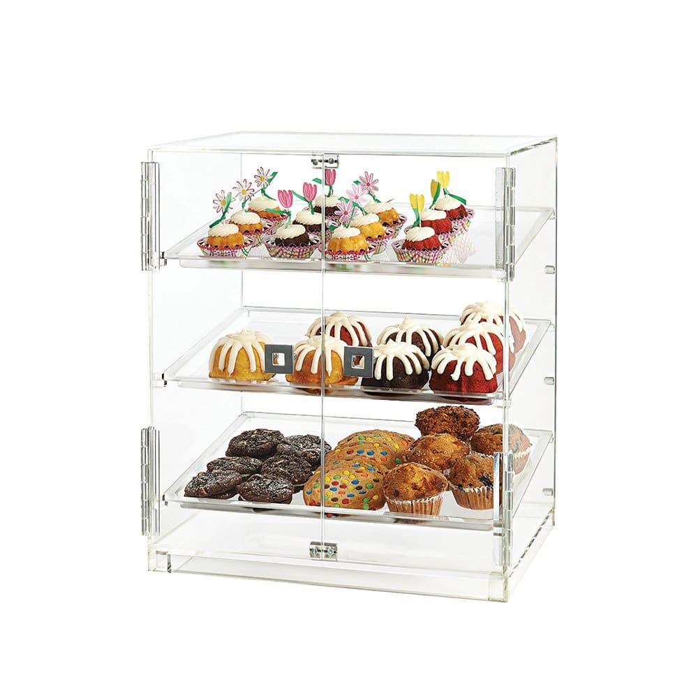 209-BD124 Bakery Cabinet w/ (2) Doors, 20 1/4" x 15 1/2" x 21 1/4", Acrylic, Clear