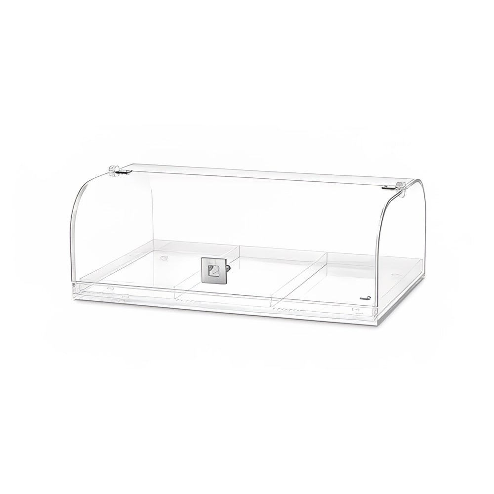 209-BD119 Bakery Case w/ Removable (3) Row Divider, 19 1/4" x 12" x 7", Acrylic, C...