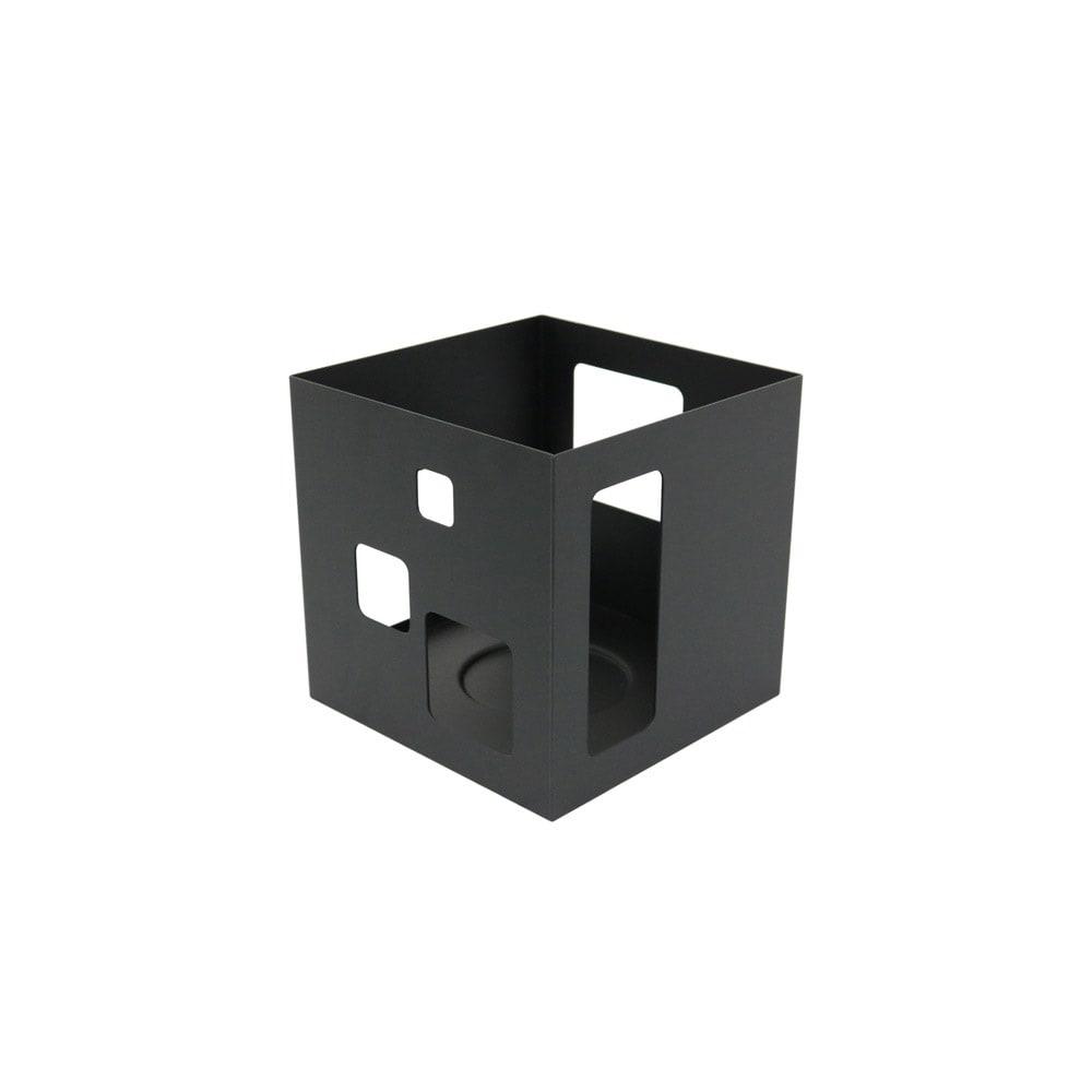 209-SM140 7 1/4" Square Buffet Warmer - Stainless Steel, Black