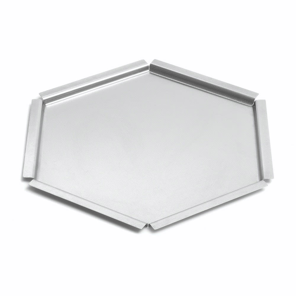209-SM119 14 1/2" Hexagonal Honeycomb Tray - Stainless