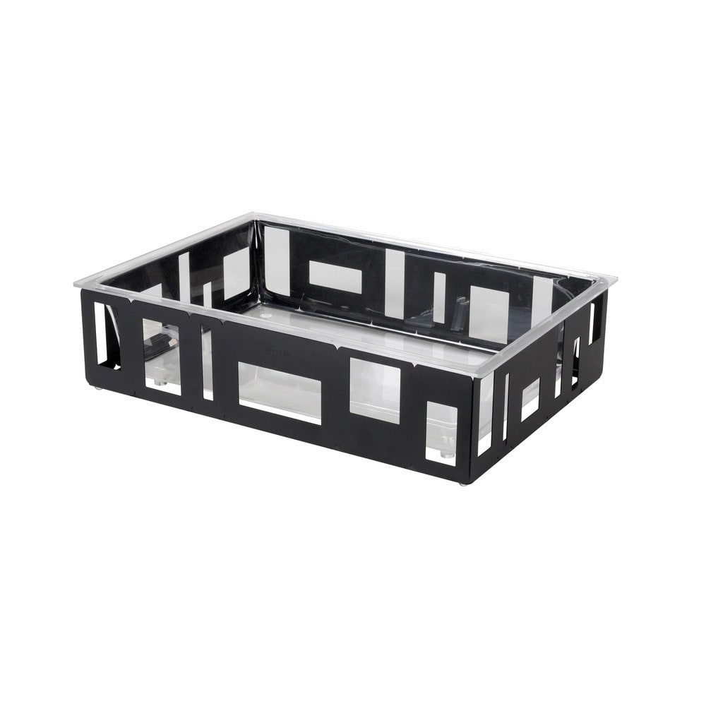 209-SM114 Rectangular Ice Tub - 26 1/2x18 1/2x7" Acrylic/Black