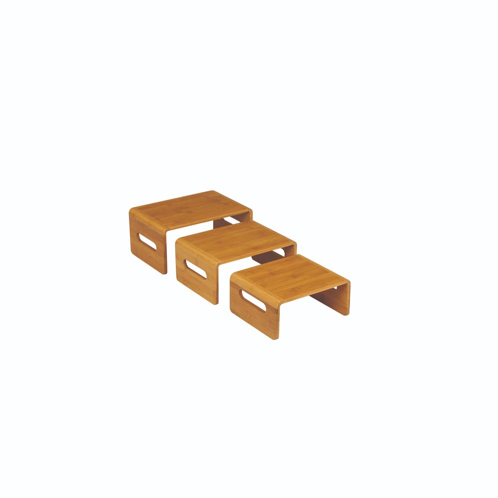 209-SB101 Multi-Level Riser Set - Natural Bamboo