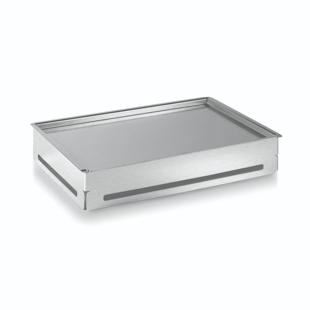 209-SM144 Rectangular Cooler Set - 21 3/4x14 3/4x4" Stainless/Acrylic