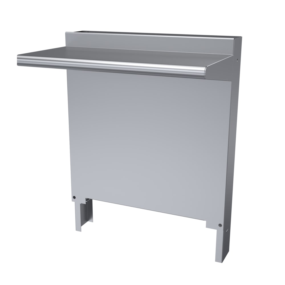 451-CCHS24 Cuisine Backguard/Flue Riser w/ Single High Shelves, 35 x 24"W
