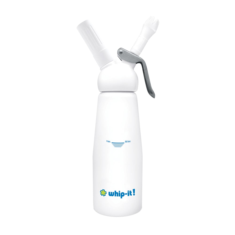 565-DCEXPH07 1/2 liter Whipped Cream Dispenser w/ (3) Nozzles - Aluminum, White