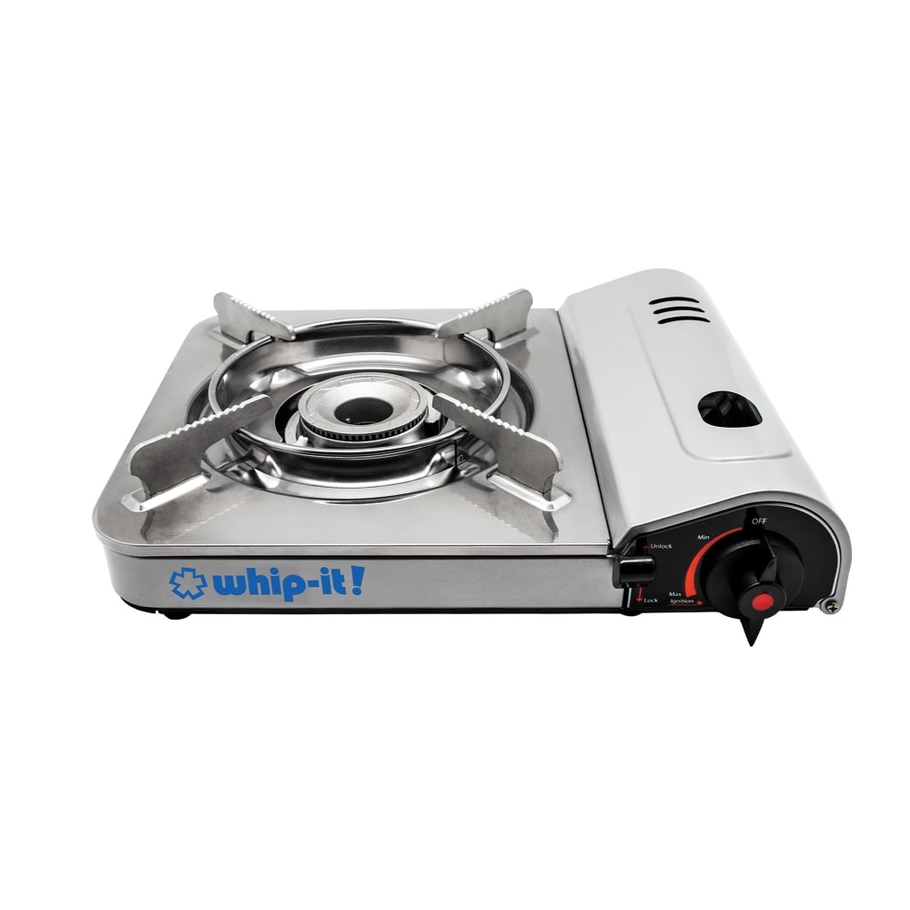 565-STHOTSPOT01 Butane Stove w/ Adjustable Flame & Carrying Case - 9,000 BTU, Silver