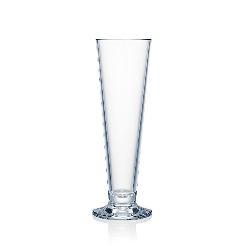 706-N411403 14 3/4 oz Design Footed Pilsner Glass, Plastic, Glass