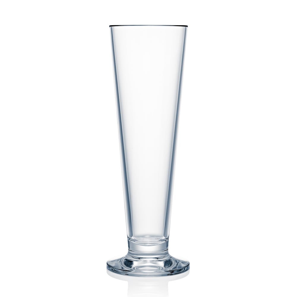 706-N411603 16 3/4 oz Design Footed Pilsner Glass, Plastic, Glass