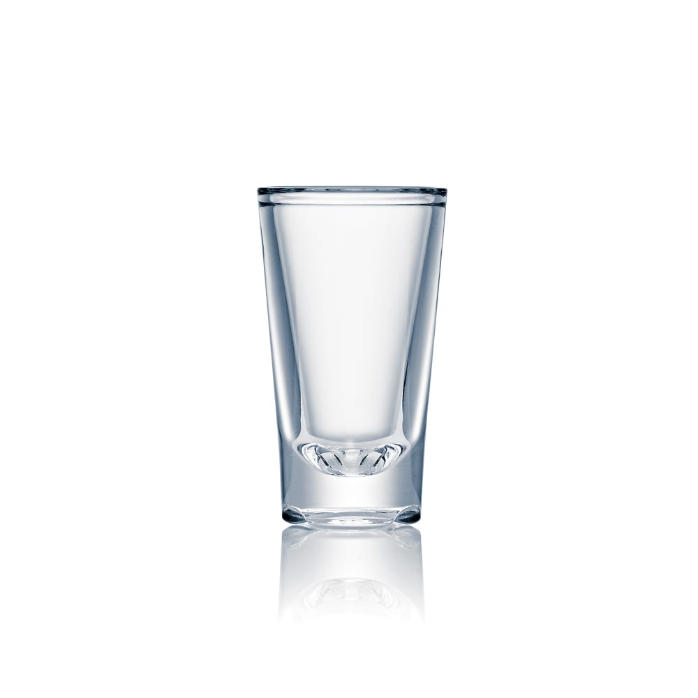 706-N530853 3/4 oz Design Shot Glass, Plastic, Clear