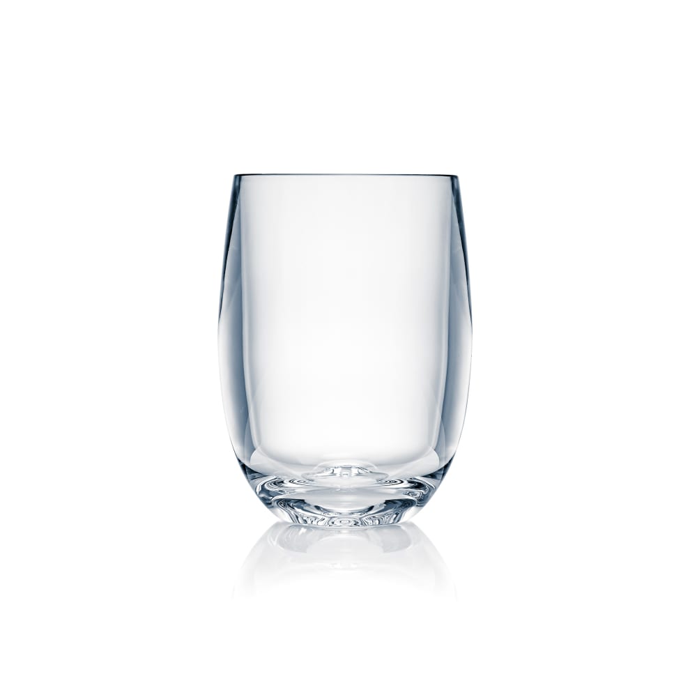 706-N408403 13 oz Design Stemless Osteria Bordeaux Glass, Plastic, Clear