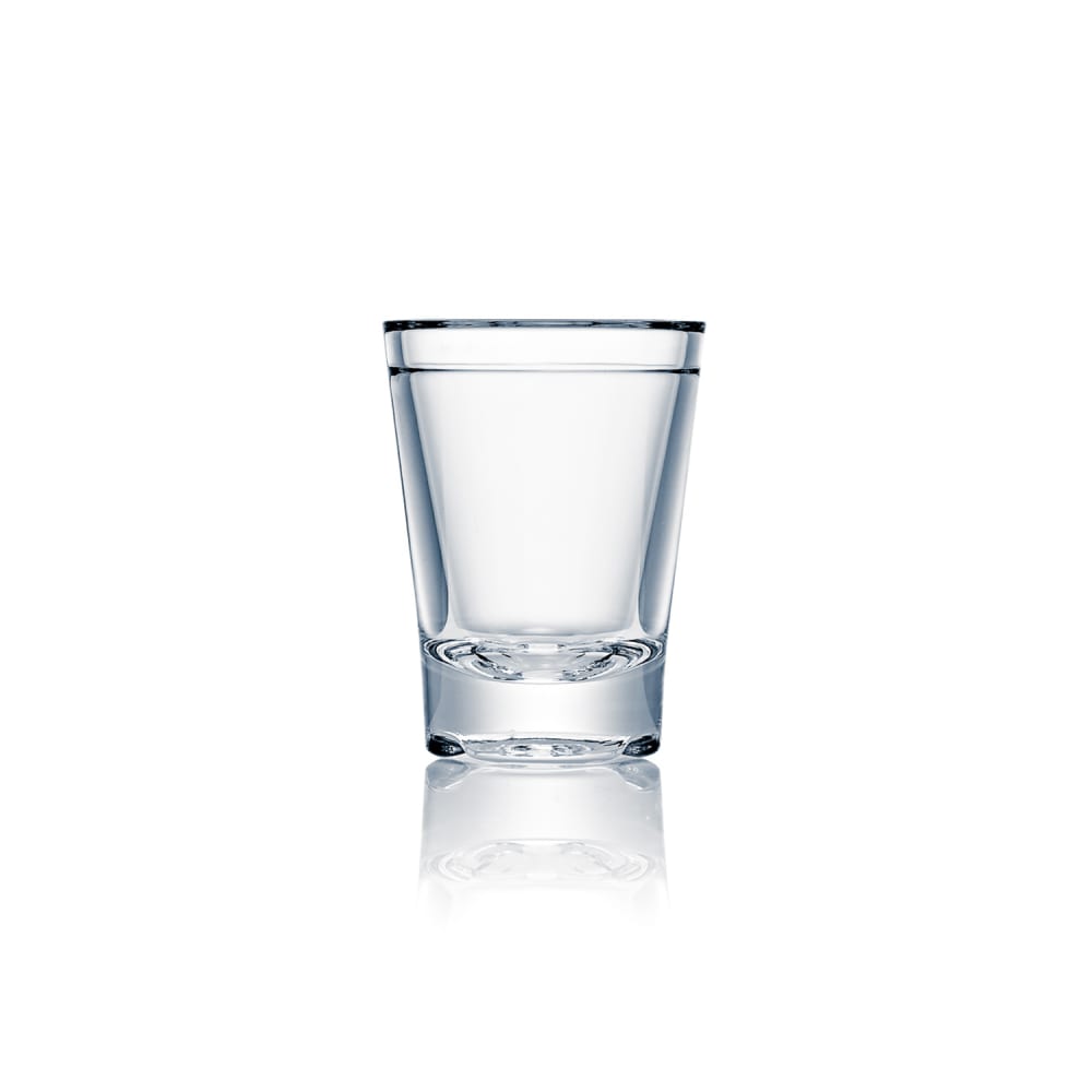 706-N531703 1 3/4" Design Shot Glass, Plastic, Clear