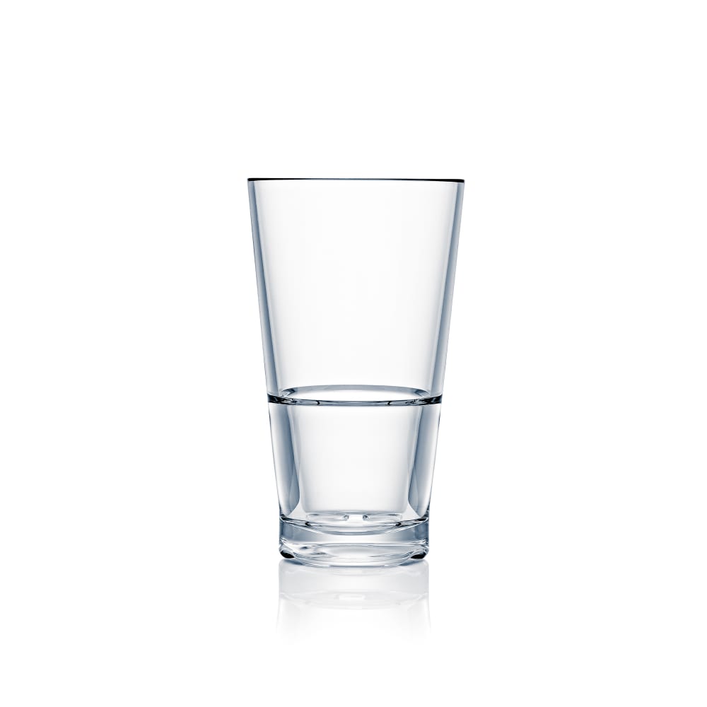 706-N710163 16 oz CapellaStack Cooler Glass, Plastic, Clear