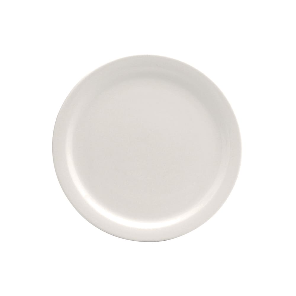 324-F9000000111 5 1/2" Round Buffalo Plate - Porcelain, Cream White