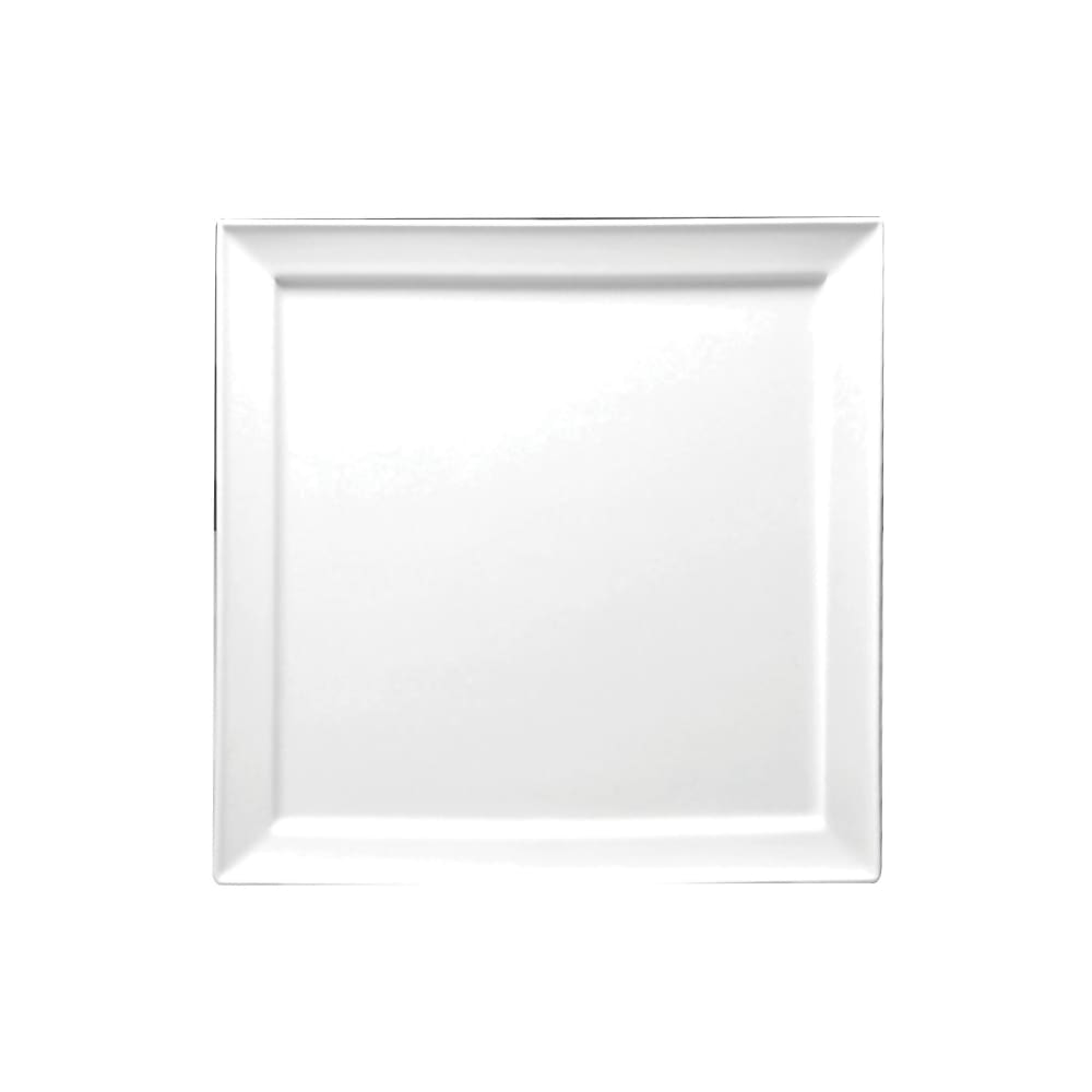324-F8010000151S 10 1/4" Square Buffalo Plate - Porcelain, Bright White