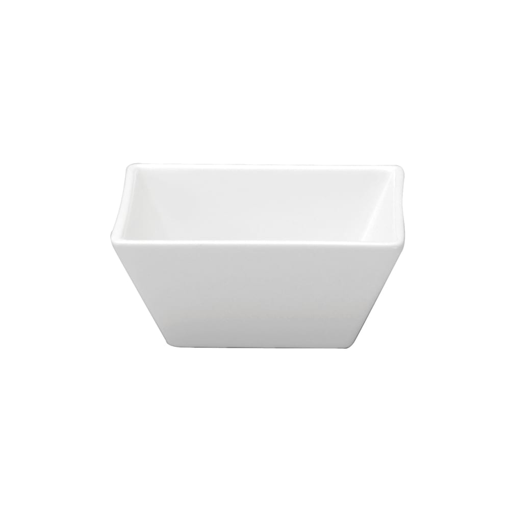 324-F8010000714S 15 1/2 oz Square Buffalo Bowl - Porcelain, Bright White