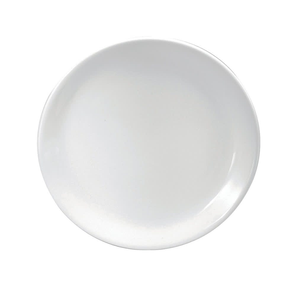 324-F8000000118C 6 3/8" Round Buffalo Plate - Porcelain, Bright White