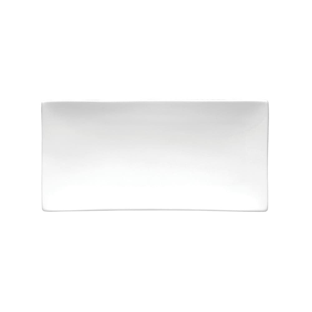 324-F8010000859 Buffalo Rectangular Sushi Platter - 11" x 5 1/4", Porcelain, Bright Whi...
