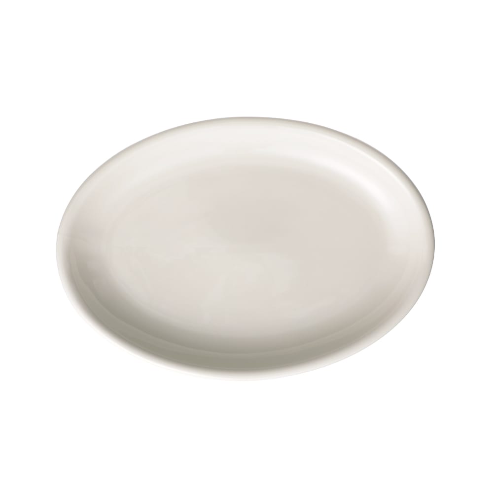 324-F9000000391 Oval Buffalo Platter - 15 1/2" x 10 7/8", Porcelain, Cream White