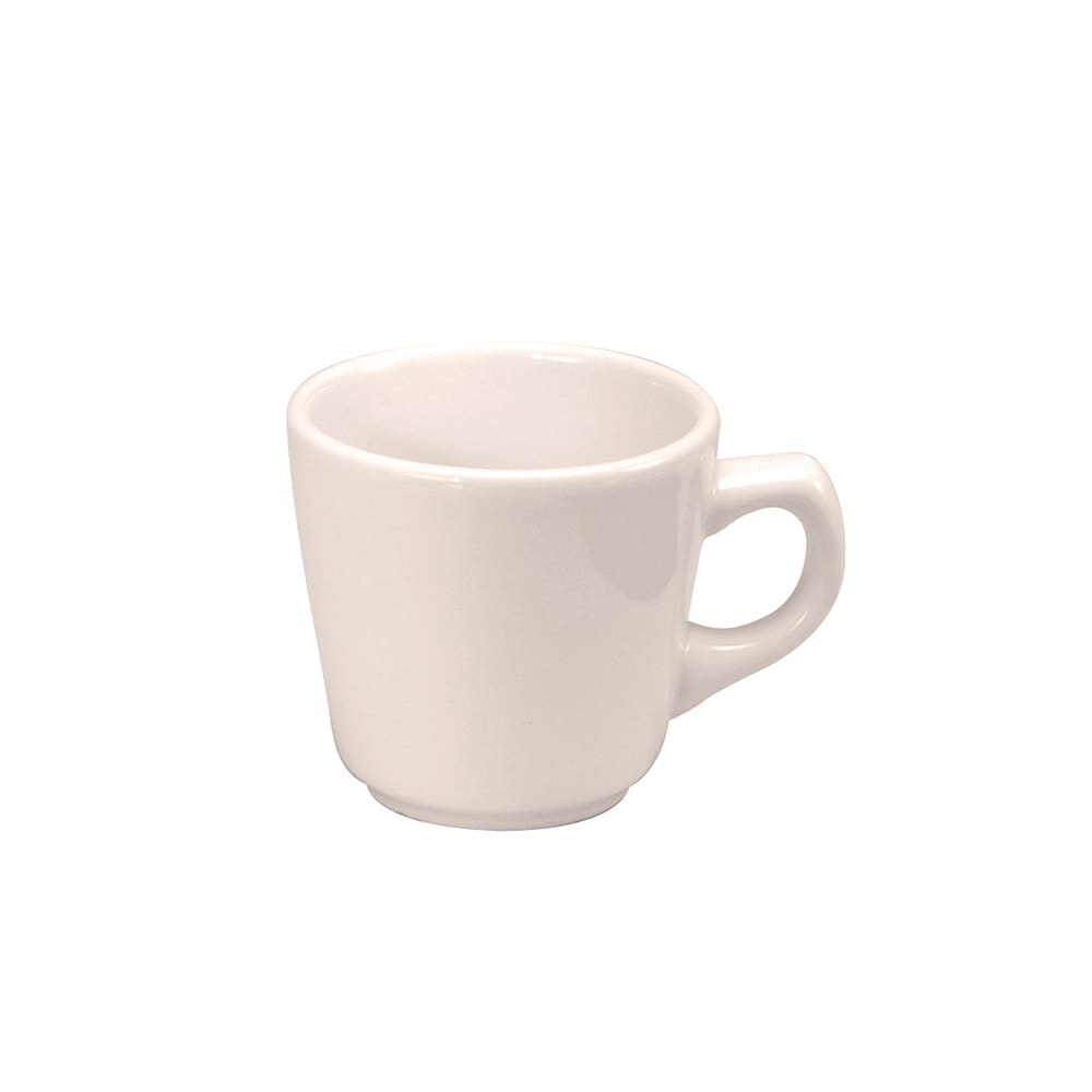 324-F9000000510 7 oz Buffalo Jose Cup - Porcelain, Cream White