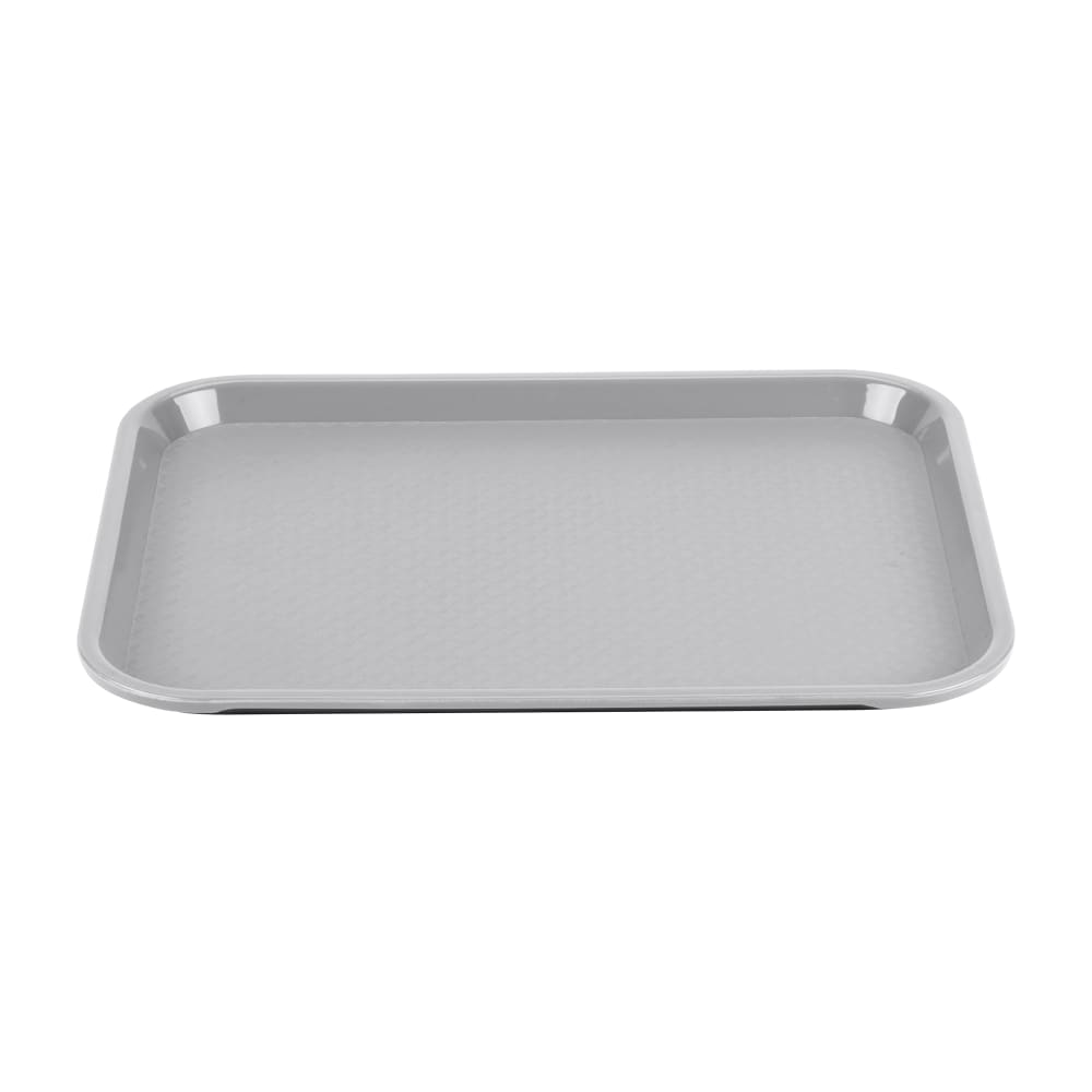 175-86105 Plastic Fast Food Tray -  14"L x 10"W, Gray